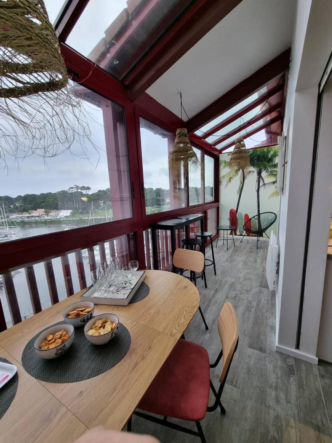 Port Sud - T3 En Duplex Avec Vue Panoramique Sur Le Port De Capbreton Apartment Ngoại thất bức ảnh